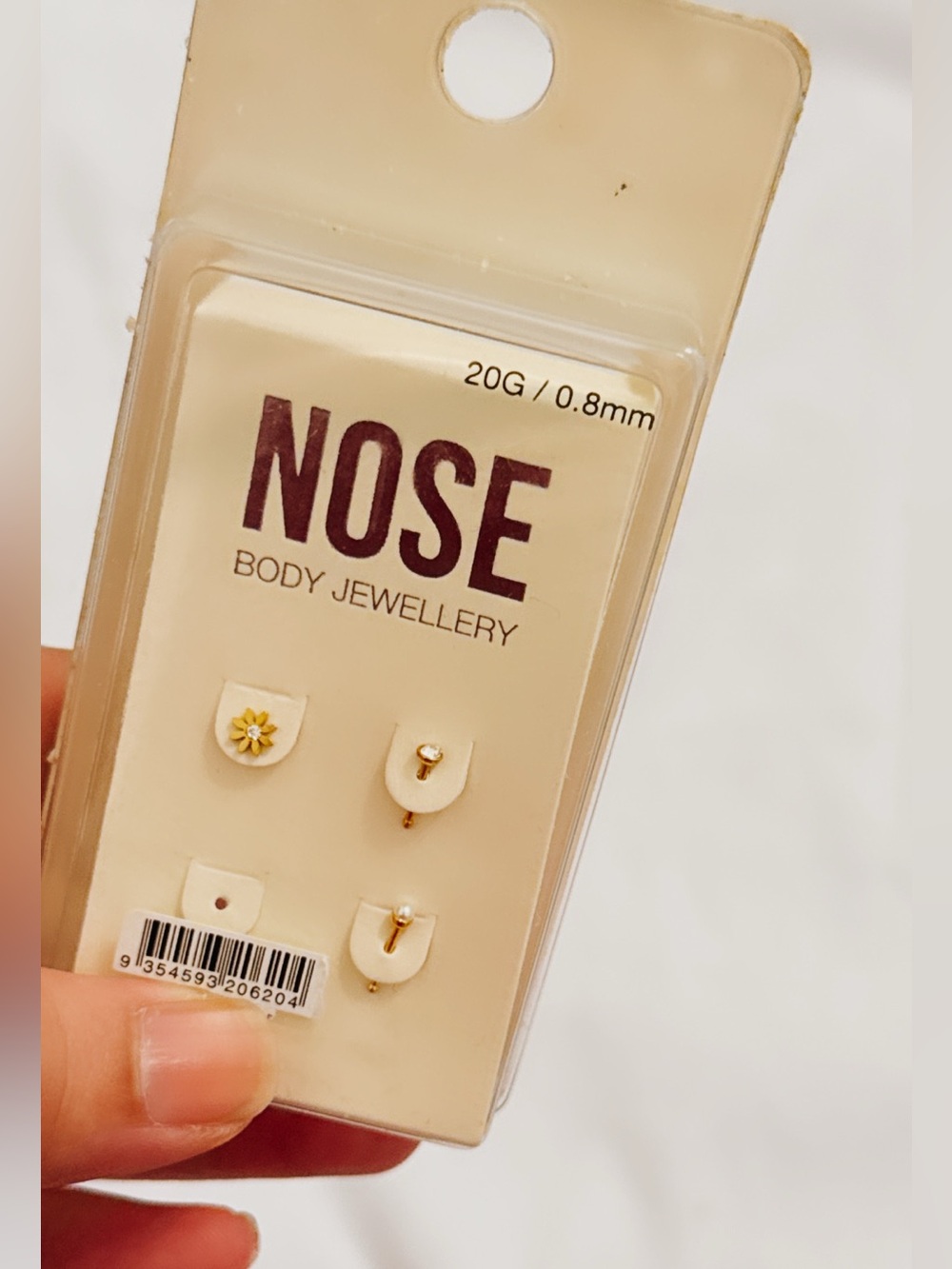 Gold Floral & Stud Nose Ring Set - NOSE Body Jewellery